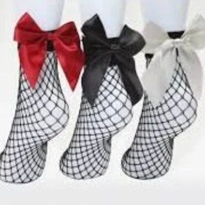 Women Fishnet Bow socks /Bow Fishnet Socks/ Gift for Her /sexy socks